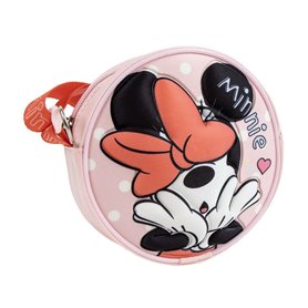 Sac à Bandoulière 3D Minnie Mouse Rouge 13 x 13 x 4 cm