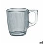 Tasse Luminarc Stripy Transparent verre 90 ml (6 Unités)