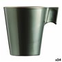Tasse mug Luminarc Flashy Vert 80 ml verre (24 Unités)