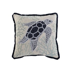 Coussin Home ESPRIT Tortue méditerranéen 45 x 15 x 45 cm