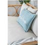 Coussin Home ESPRIT Beach Blanc Bleu ciel méditerranéen 60 x 10 x 35 cm