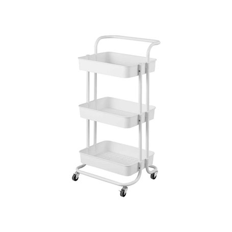 Chariot de Cuisine Kinvara WR4338-TJ PRO Blanc Métal polypropylène 42 x 86 x 35,5 cm 3 Compartiments