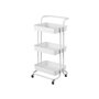 Chariot de Cuisine Kinvara WR4338-TJ PRO Blanc Métal polypropylène 42 x 86 x 35,5 cm 3 Compartiments