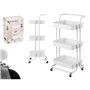 Chariot de Cuisine Kinvara WR4338-TJ PRO Blanc Métal polypropylène 42 x 86 x 35,5 cm 3 Compartiments