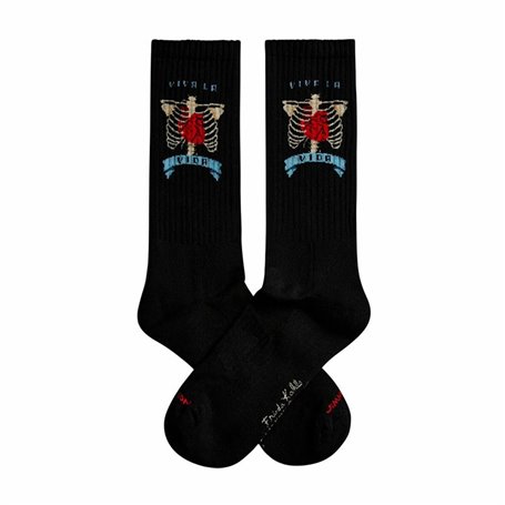 Chaussettes de Sport Jimmy Lion Athletic Frida Heart Noir