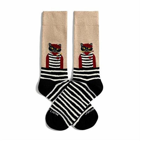 Chaussettes de Sport Jimmy Lion Beige