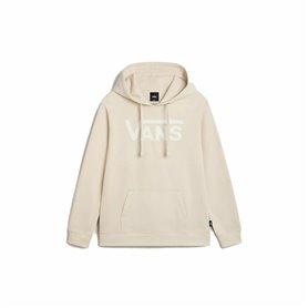 Sweat à capuche femme Vans Drop V Logo Beige