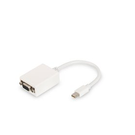 Adaptateur DisplayPort vers VGA Digitus by Assmann DB-340407-001-W Blanc Noir 15 cm