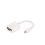 Adaptateur DisplayPort vers VGA Digitus by Assmann DB-340407-001-W Blanc Noir 15 cm