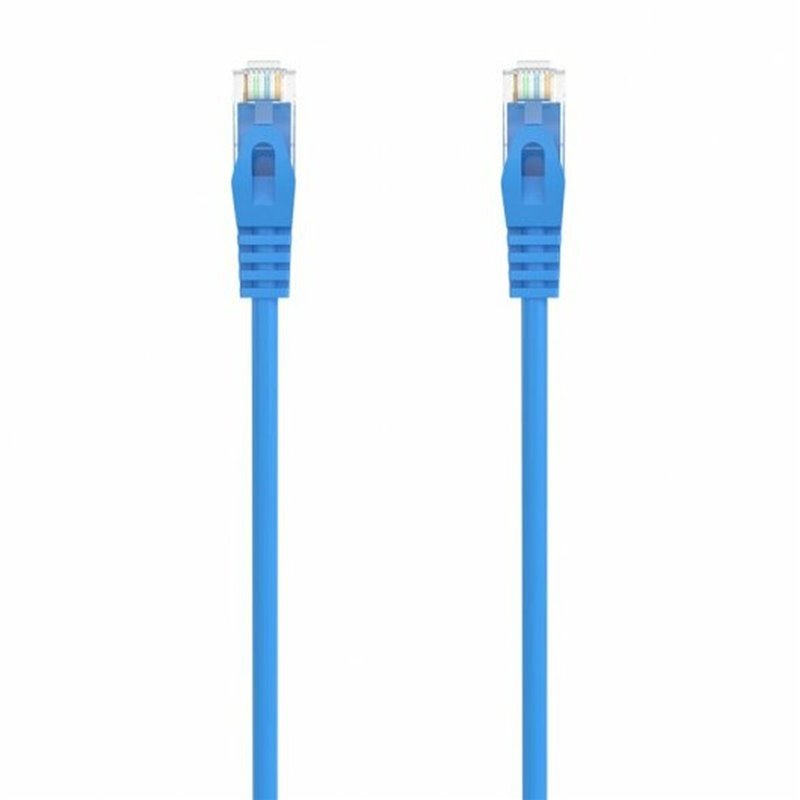 Câble RJ45 Catégorie 6 UTP Rigide Aisens Bleu 50 cm 0,5 m