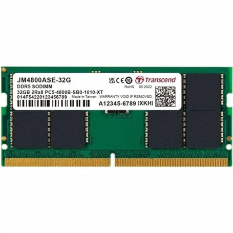 Mémoire RAM Transcend 32 GB 4800 MHz CL40 DDR5 SDRAM DDR5