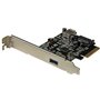 StarTech.com Carte contrôleur PCI Express à 2 ports USB 3.1 (10 Gb/s) - 1 externe 1 interne - USB-A