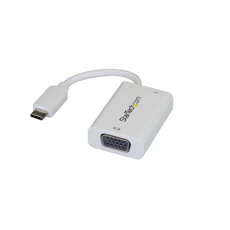 StarTech.com Adaptateur USB-C vers VGA - Convertisseur Vidéo 1080p USB Type-C vers Moniteur VGA avec Chargement - 60W PD Pass-Th