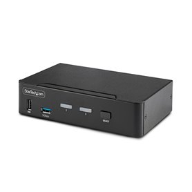 StarTech.com Switch KVM DisplayPort 2 Ports - 8K 60H/4K 144Hz, Écran Unique, DisplayPort 1.4, 2 Ports USB 3.0, 4x USB 2.0 HID, C