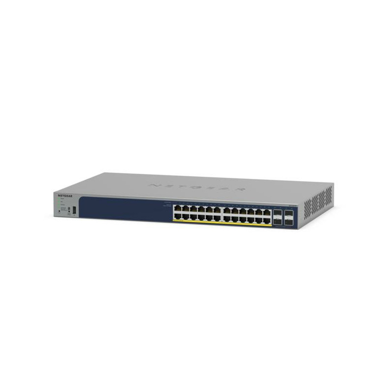 NETGEAR GS728TPP Géré L2/L3/L4 Gigabit Ethernet (10/100/1000) Connexion Ethernet, supportant l'alimentation via ce port (PoE) Gr