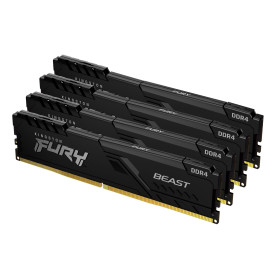Kingston Technology FURY 128Go 3600MT/s DDR4 CL18 DIMM (Kit de 4) Beast Black