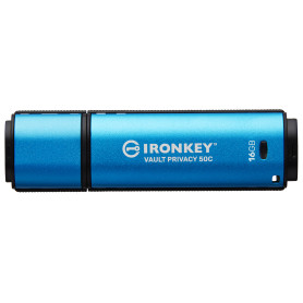 Kingston Technology IronKey 16 Go USB-C Vault Privacy 50C chiffrée AES-256, FIPS 197