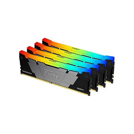 Kingston Technology FURY 32 Go 3600 MT/s DDR4 CL16 DIMM (Kits de 4) Renegade RGB