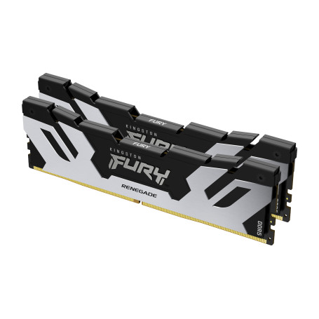 Kingston Technology FURY 96 Go 6400 MT/s DDR5 CL32 DIMM (kit de 2) Renegade Argent XMP