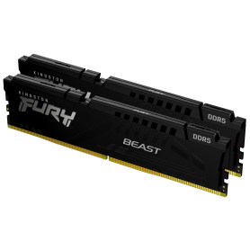 Kingston Technology FURY Beast 64 Go 6400 MT/s DDR5 CL32 DIMM (Kits de 2) Black XMP