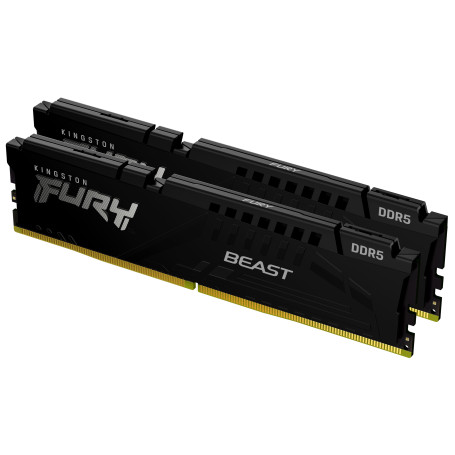 Kingston Technology FURY Beast 64 Go 6400 MT/s DDR5 CL32 DIMM (Kits de 2) Black XMP