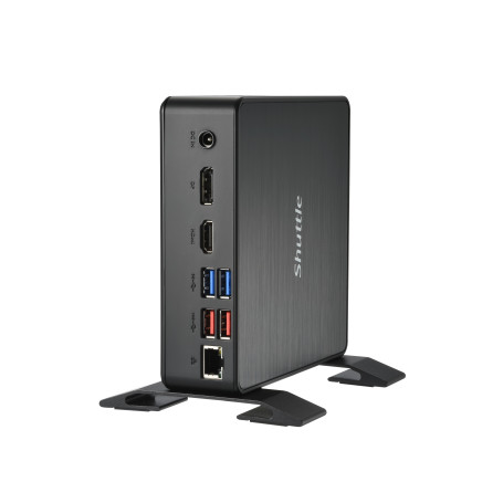 Shuttle XPC Nano PC NC40U, Intel Celeron 7305U, 1x HDMI, 1x DP,1xUSB-C/DP, 6x USB3.2, 1x 2.5" bay, 2x M.2, 1x LAN, RAID, fonctio