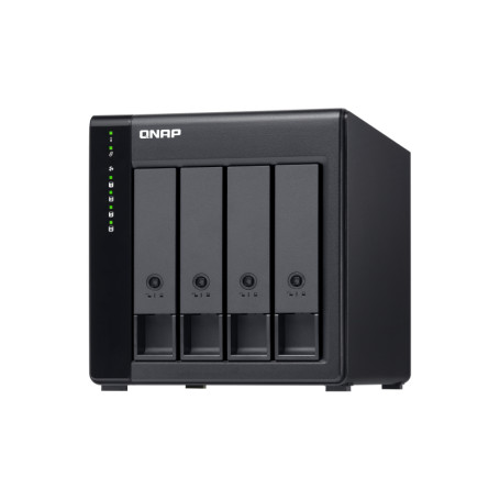 QNAP TL-D400S Boîtier de disques de stockage Boîtier disque dur/SSD Noir, Gris 2.5/3.5"