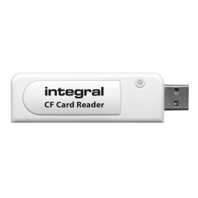Integral USB2.0 CARDREADER SINGLE SLOT CF lecteur de carte mémoire Blanc