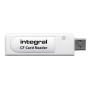 Integral USB2.0 CARDREADER SINGLE SLOT CF lecteur de carte mémoire Blanc