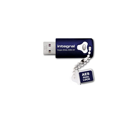 Integral 8GB Crypto Dual FIPS 197 Encrypted USB 3.0 lecteur USB flash 8 Go USB Type-A 3.2 Gen 1 (3.1 Gen 1) Bleu