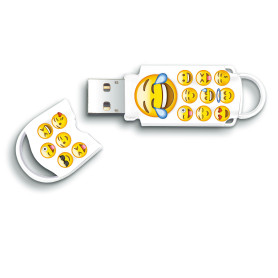 Integral 32GB USB2.0 DRIVE XPRESSION EMOJI lecteur USB flash 32 Go USB Type-A 2.0 Multicolore