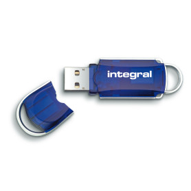 Integral 256GB USB2.0 DRIVE COURIER BLUE lecteur USB flash 256 Go USB Type-A 2.0 Bleu, Argent