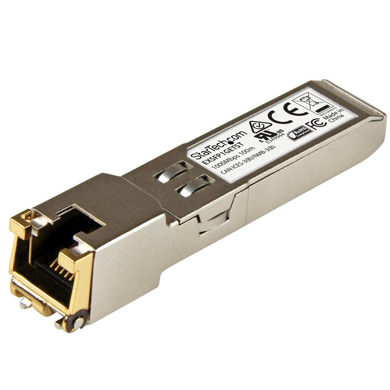 Image secondaire de StarTech.com Module SFP GBIC compatible Juniper EX-SFP-1GE-T - Transceiver 10/100/1000BASE-T