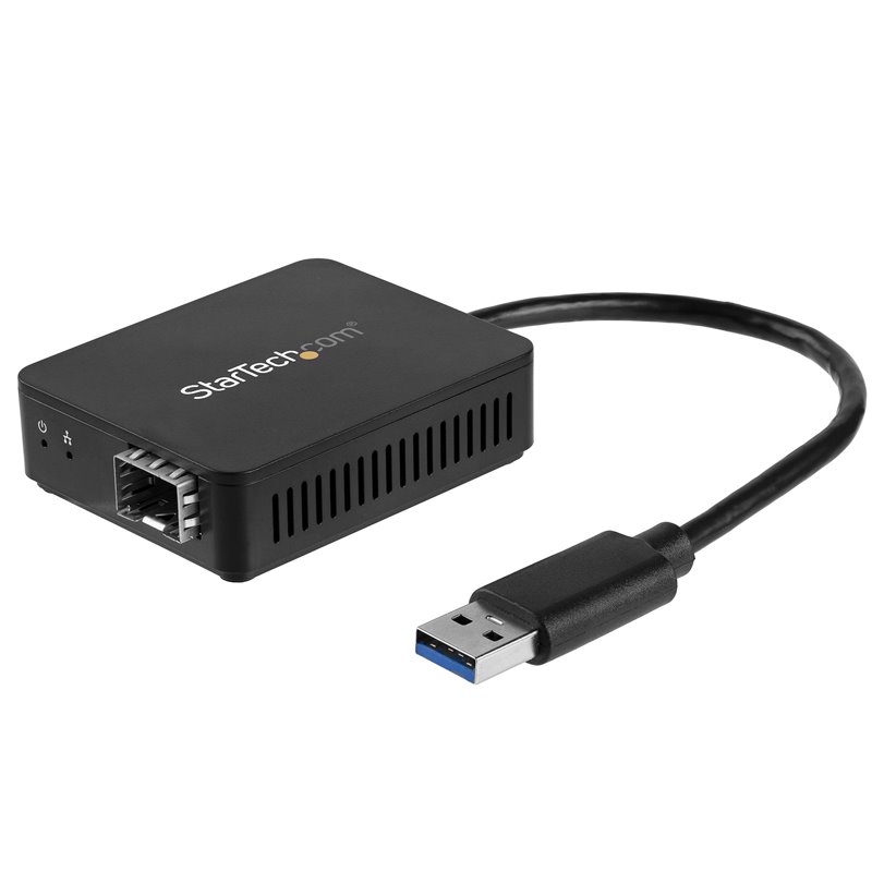 Image secondaire de StarTech.com Convertisseur USB 3.0 vers Fibre Optique - Adaptateur compacte USB vers Open SFP - USB vers Adaptateur Réseau Gigabit