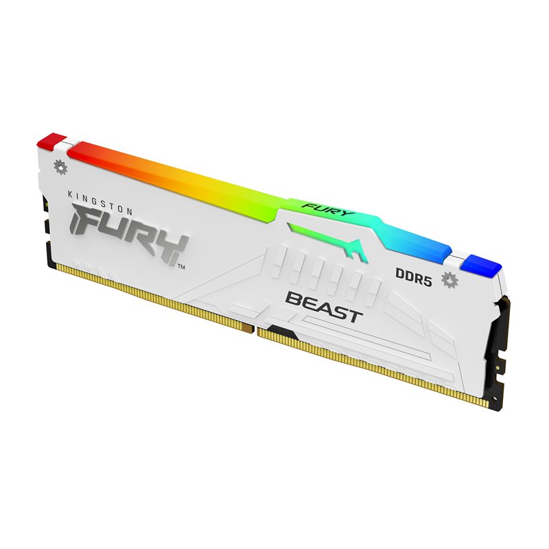 Image secondaire de Kingston Technology FURY Beast 16 Go 5200 MT/s DDR5 CL40 DIMM White RGB XMP