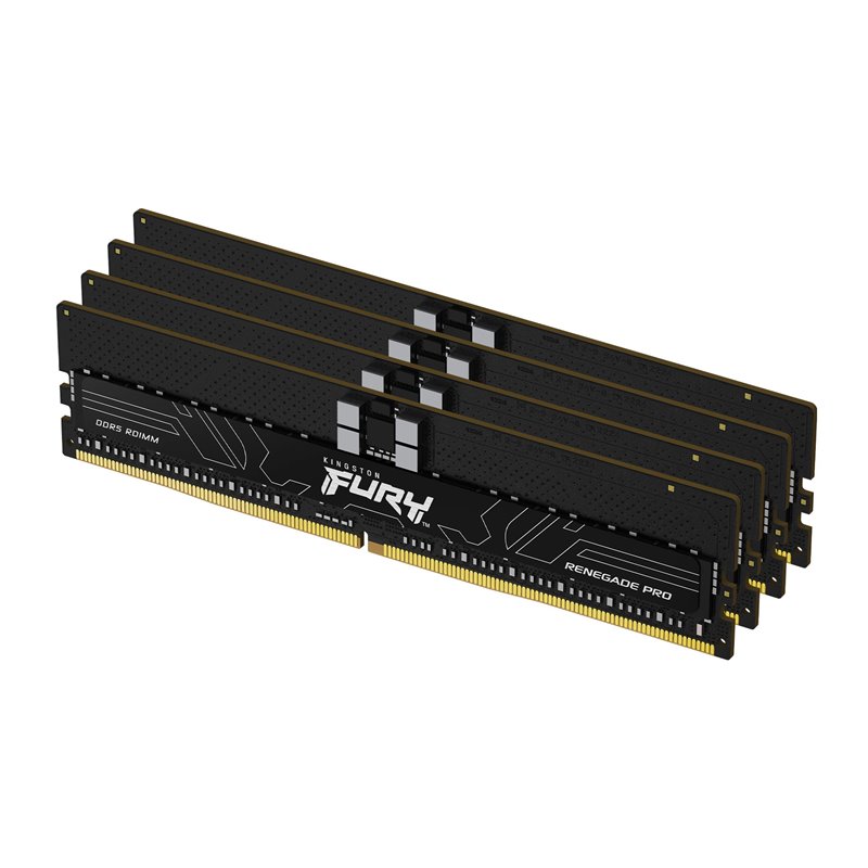 Image secondaire de Kingston Technology FURY 128 Go 6400 MT/s DDR5 ECC Reg CL32 DIMM (kit de 4) Renegade Pro EXPO