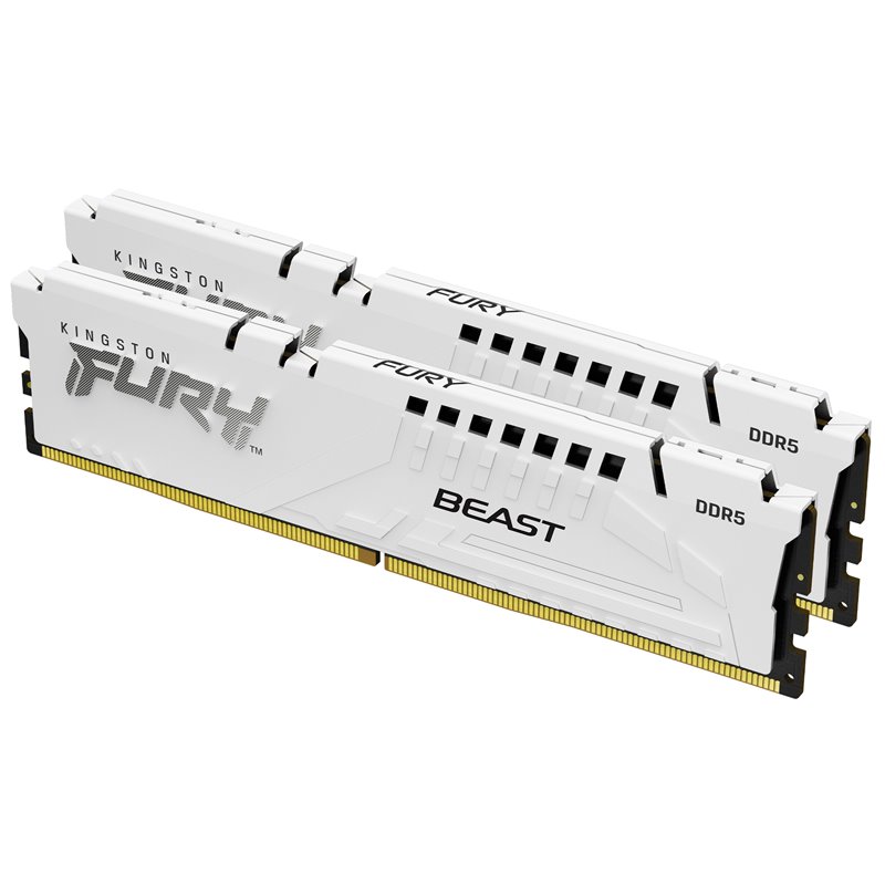 Image secondaire de Kingston Technology FURY Beast 64 Go 6400 MT/s DDR5 CL32 DIMM (Kits de 2) White EXPO