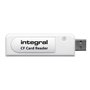 Integral USB2.0 CARDREADER SINGLE SLOT CF lecteur de carte mémoire Blanc