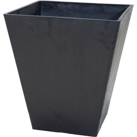 Pot - MEGA COLLECTIONS - Ecostone Square - 41 x 45 cm - Noir