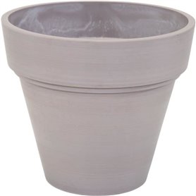 Pot - MEGA COLLECTIONS - Ecostone Planter - Ø 35 cm - H 30 cm - Taupe