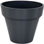 Pot - MEGA COLLECTIONS - Ecostone Planter - Ø 35 cm - H 30 cm - Noir