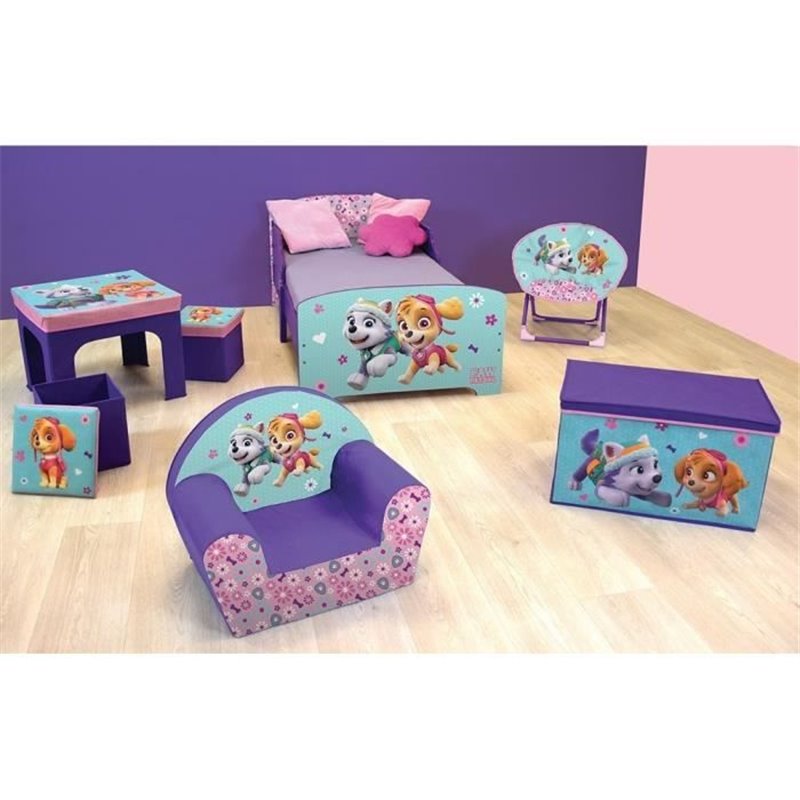 Image secondaire de Fun House Pat Patrouille fille tabouret de rangement pour enfant