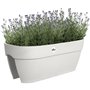 Pot de fleurs - ELHO - Vibia Campana Flower Bridge 60 - Blanc - L 26 x B 59 x H 22 cm - Balcon/Extérieur - 100% recyclé