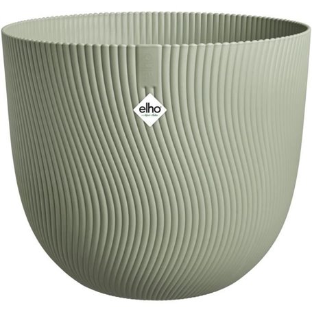 Pot de fleurs - ELHO - Sereh Rond 30 - Vert - L 30 x B 29.5 x H 25 cm - 100% recyclé