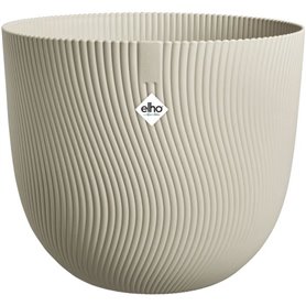 Pot de fleurs - ELHO - Sereh Rond 30 - Beige - L 30 x B 29.5 x H 25 cm - 100% recyclé