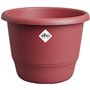 Pot de fleurs - ELHO - Amiga Rond 25 - Rouge - L 25 x B 24.5 x H 18 cm - Extérieur - 100% recyclé