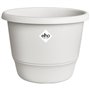 Pot de fleurs - ELHO - Amiga Rond 30 - Blanc - L 30 x B 29.5 x H 22 cm - Extérieur - 100% recyclé