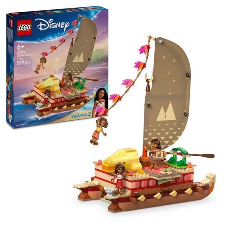 LEGO | Disney 43270 Le bateau d'aventure de Vaiana - Jeu a construire et cadeau des 6 ans