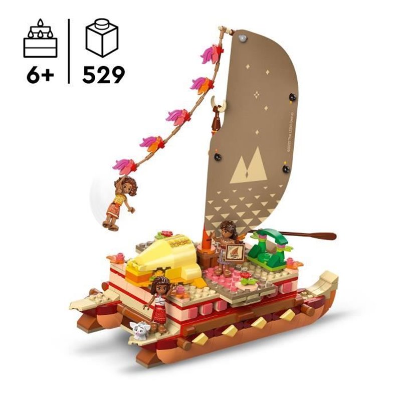 Image secondaire de LEGO | Disney 43270 Le bateau d'aventure de Vaiana - Jeu a construire et cadeau des 6 ans