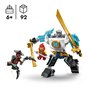 LEGO NINJAGO 71827 La super armure robot de Zane - Jeu de rôle Ninja pour garçon des 6 ans